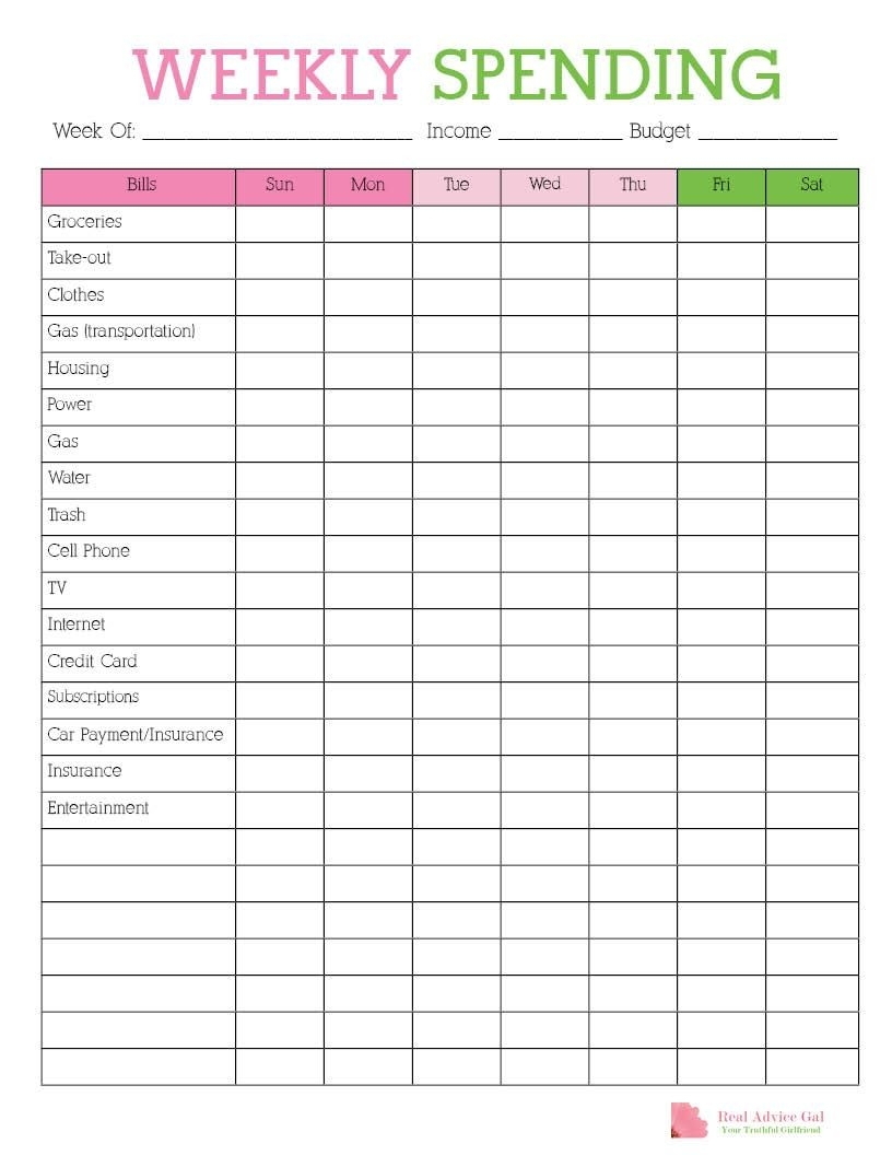 Free Printable Monthly Bill Chart | Calendar Template pertaining to Printable Bill Organizer Sheet