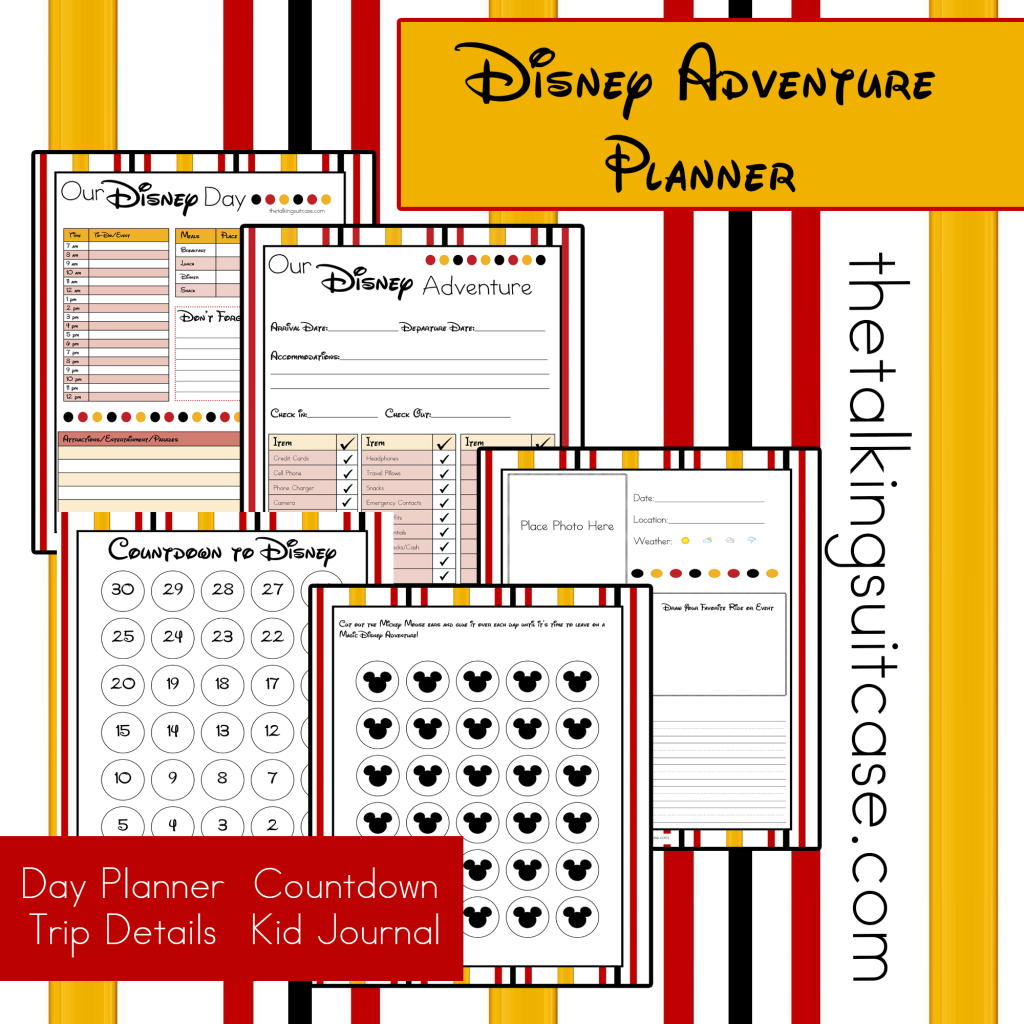 Get Ready For Your Disney Vacation  Free Printable Disney throughout Disneyland Itinerary Template