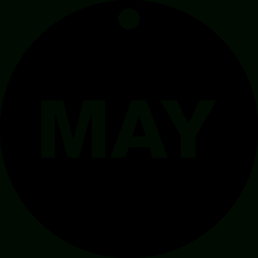 Interface, Calendar, Circular Calendar, Circle, Month, May with regard to Calendar Icon 16X16