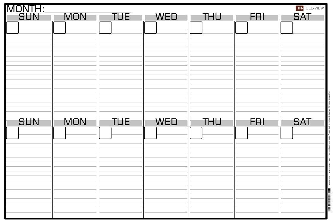 Monthly Bills Due List Printable Free  Calendar with regard to Two Week Calendar