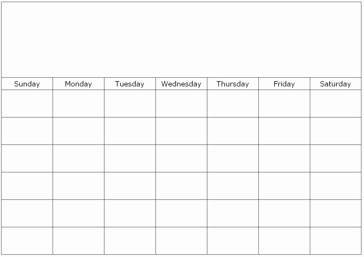 Monthly Calendar To Fill In :Free Calendar Template within Fill In Calendar