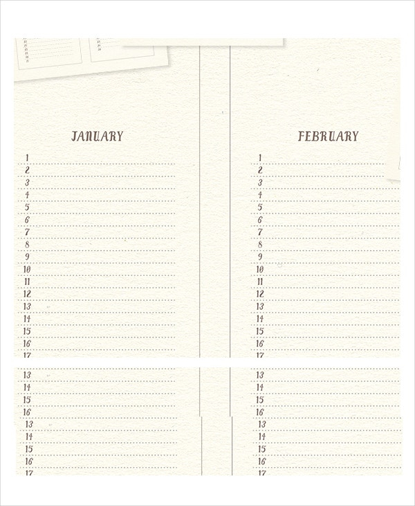 Perpetual Calendar  11+ Free Pdf, Psd Documents Download within Perpetual Monthly Calendar