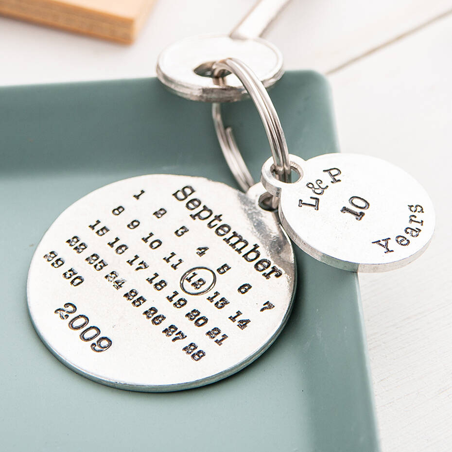 Personalised Anniversary Year Round Calendar Keyrings By intended for Ecsd Year Round Calendar