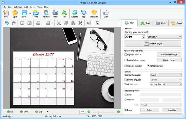 Photo Calendar Software Review: Custom Calendar Maker For for Win Calendar Creator