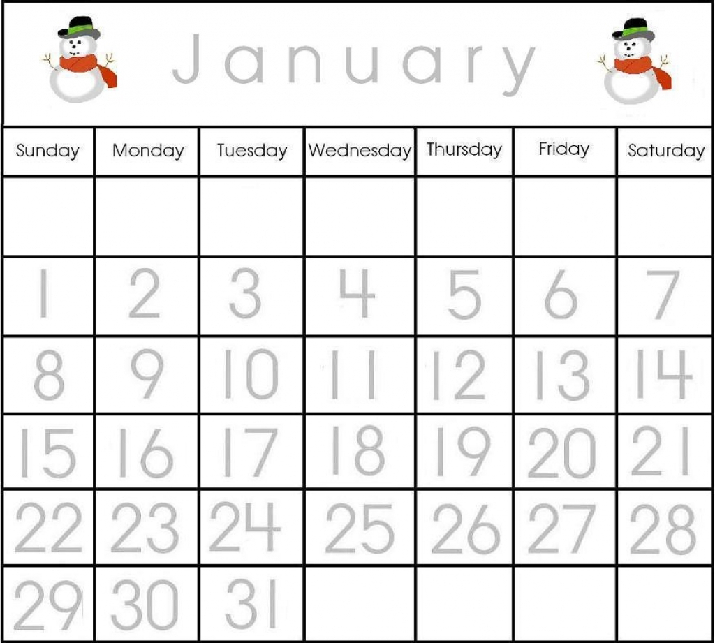 Printable Calendar Numbers 131 Free :Free Calendar Template with regard to Printable Numbers 1-31