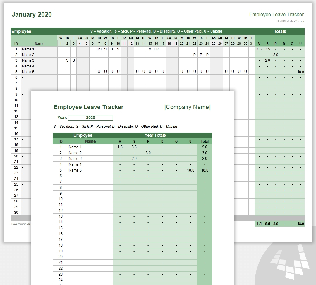Printable Employee Vacation Calendar 2021 | Calendar within 2021 Pto Calendar Template Excel