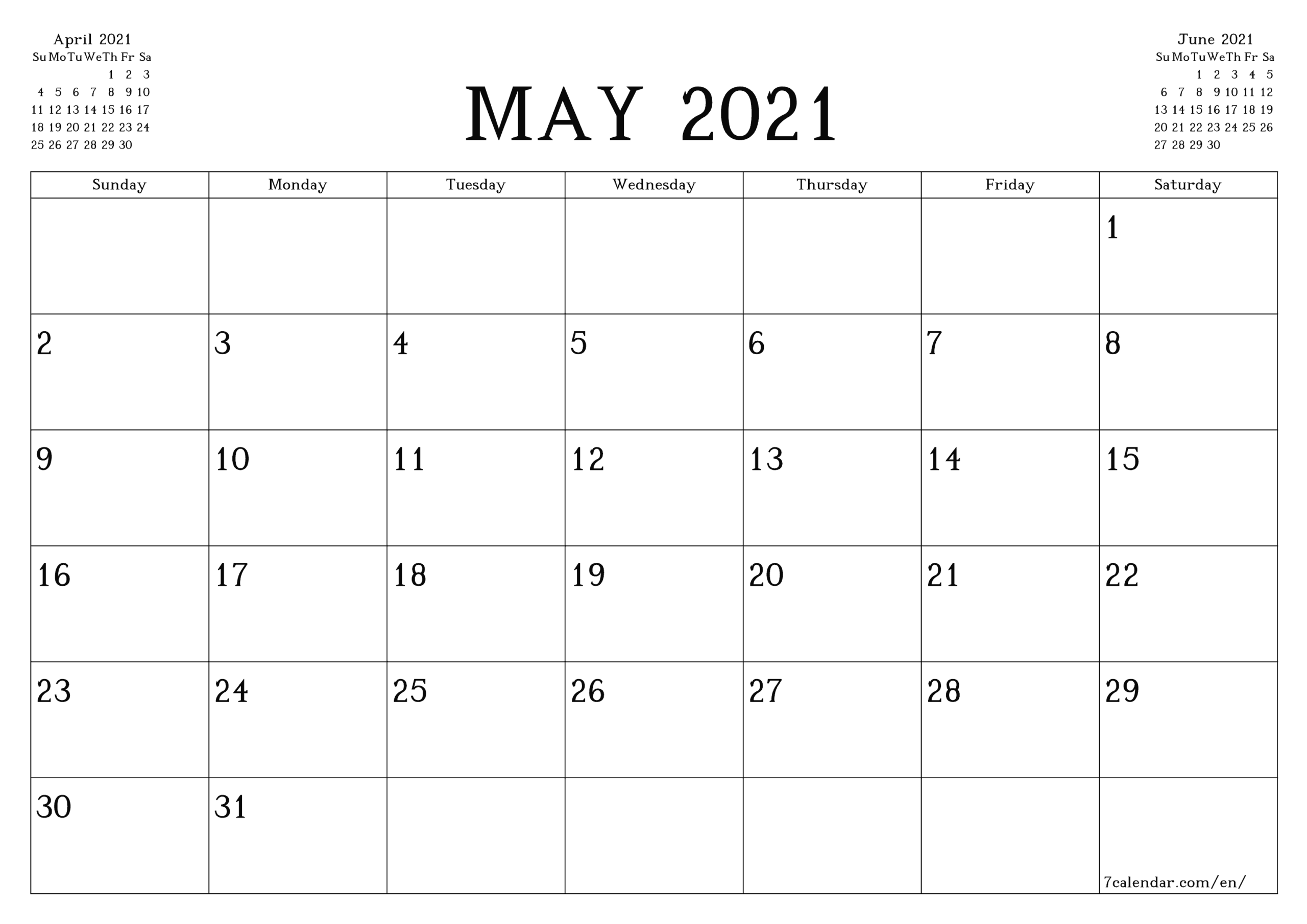 Printable May Calendar 2021 With Lines | Free Printable with regard to Free Printable Calendars 2021 With Lines