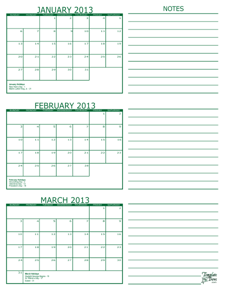 Printable Multi Month Calendars | Calendar Template 2021 for 3 Month Printable Calendar Templates For 2021