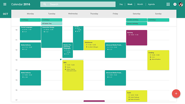 Redesign Of Google&#039;S Web Calendar [Material Design] On Behance regarding Calendar Icon Material Design