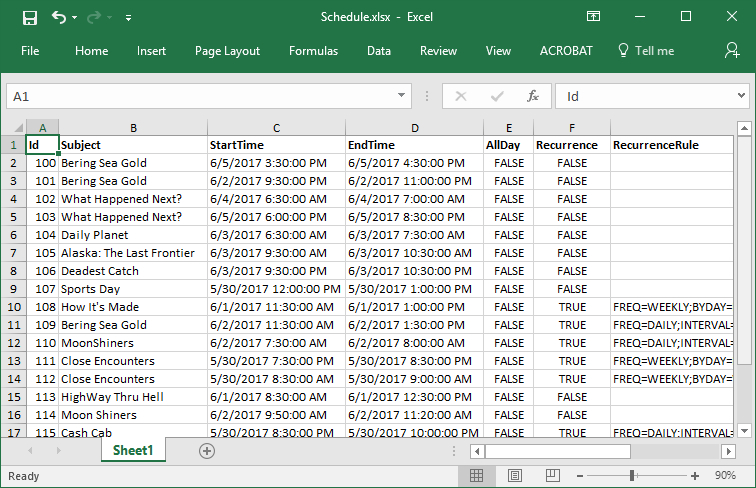 Scheduler Control For Asp Mvc (Jquery) | Syncfusion within How To Export Google Calendar To Excel