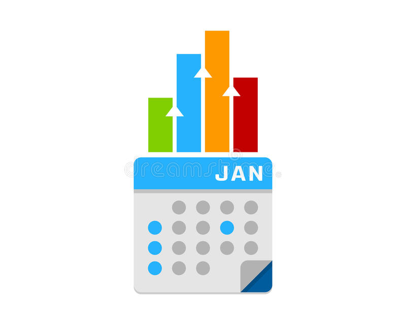 Stats Report Calendar Icon Logo Design Element Stock inside Calendar Icon Material Design