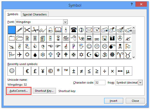 Sunglasses Smiley Face Outlook in Wingdings Calendar Symbol