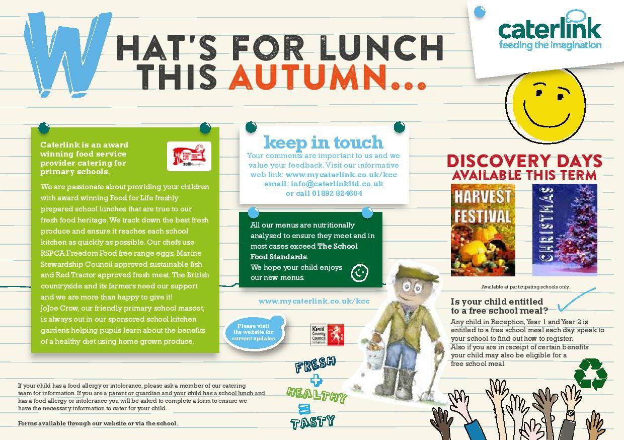 The Orchard School Lunch Menu with Orchard School Calendar