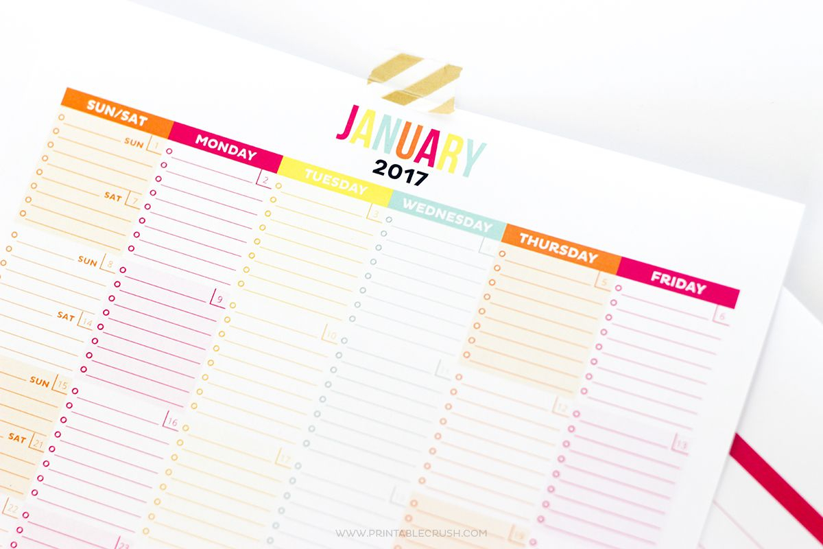 This Is The Most Functional Printable Monthly Calendar! It intended for Most Goals Calendar Year