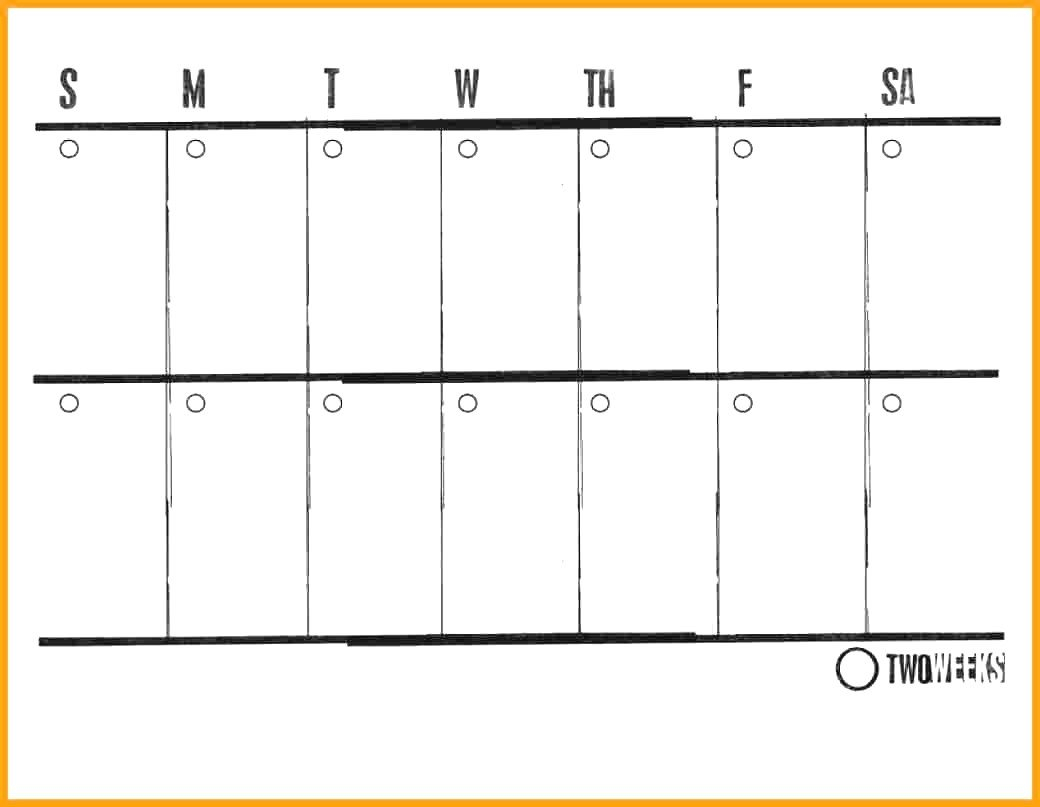 Two Week Printable Calendar :Free Calendar Template inside Calendar Two Weeks