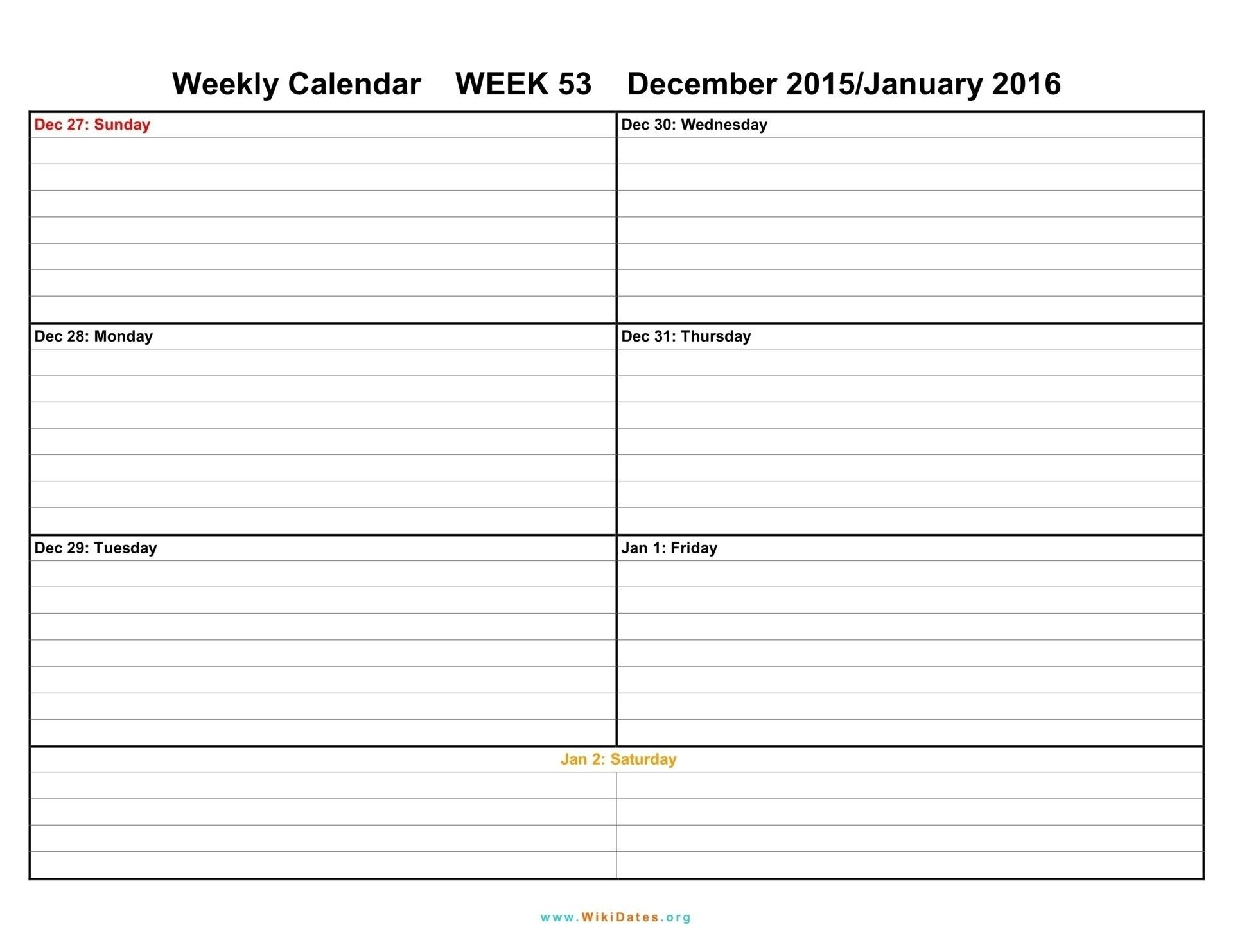 Two Weeks Calendar Template Week Blank Printable Weekly intended for Blank 2 Week Calendar