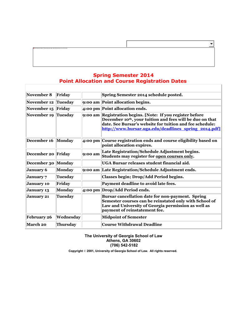 Uga Law School Academic Calendar | 2020Calendartemplates pertaining to Uga School Calendar