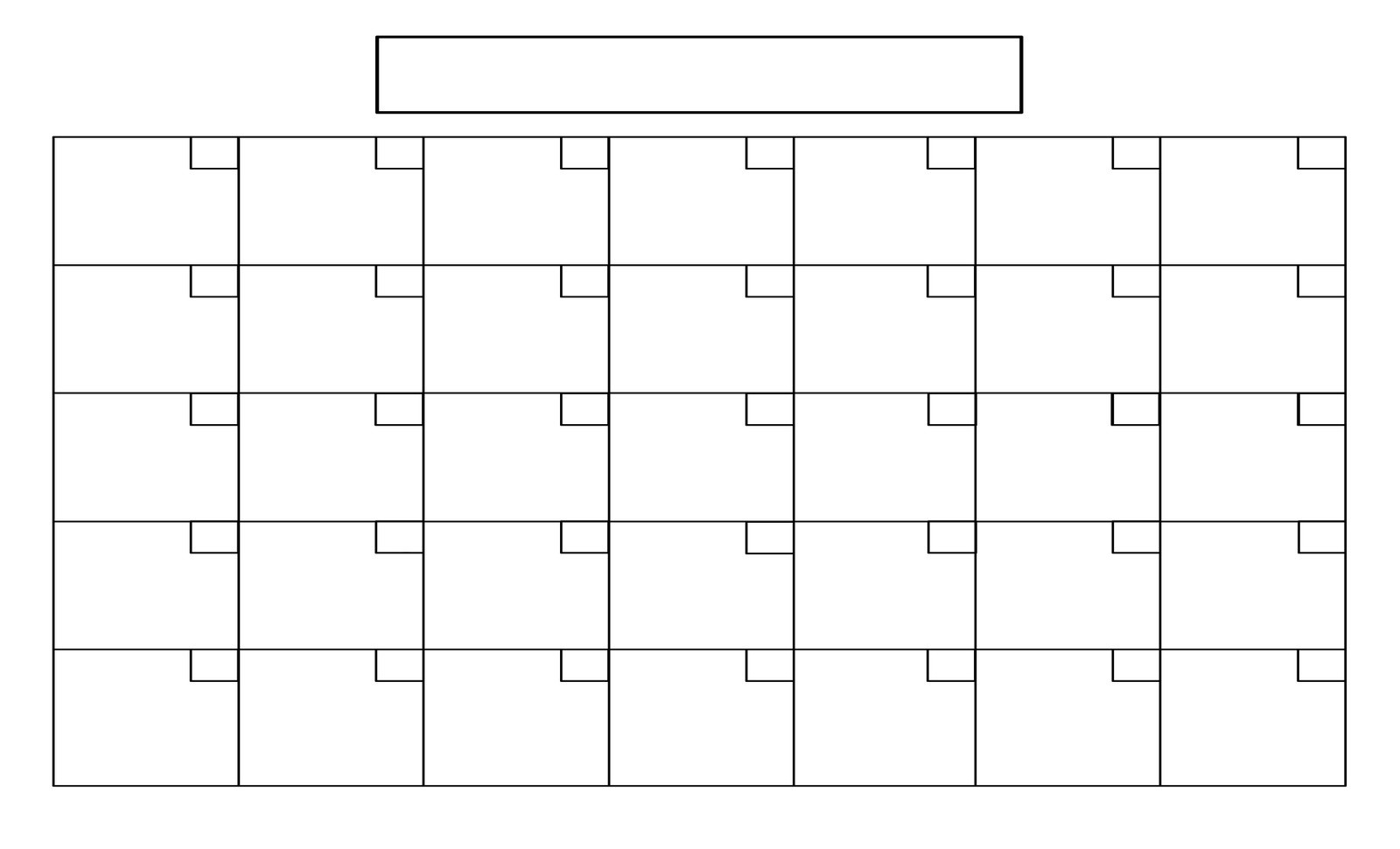 Unique Printable Full Page Calendar | Free Printable pertaining to Full Page Blank Calendar