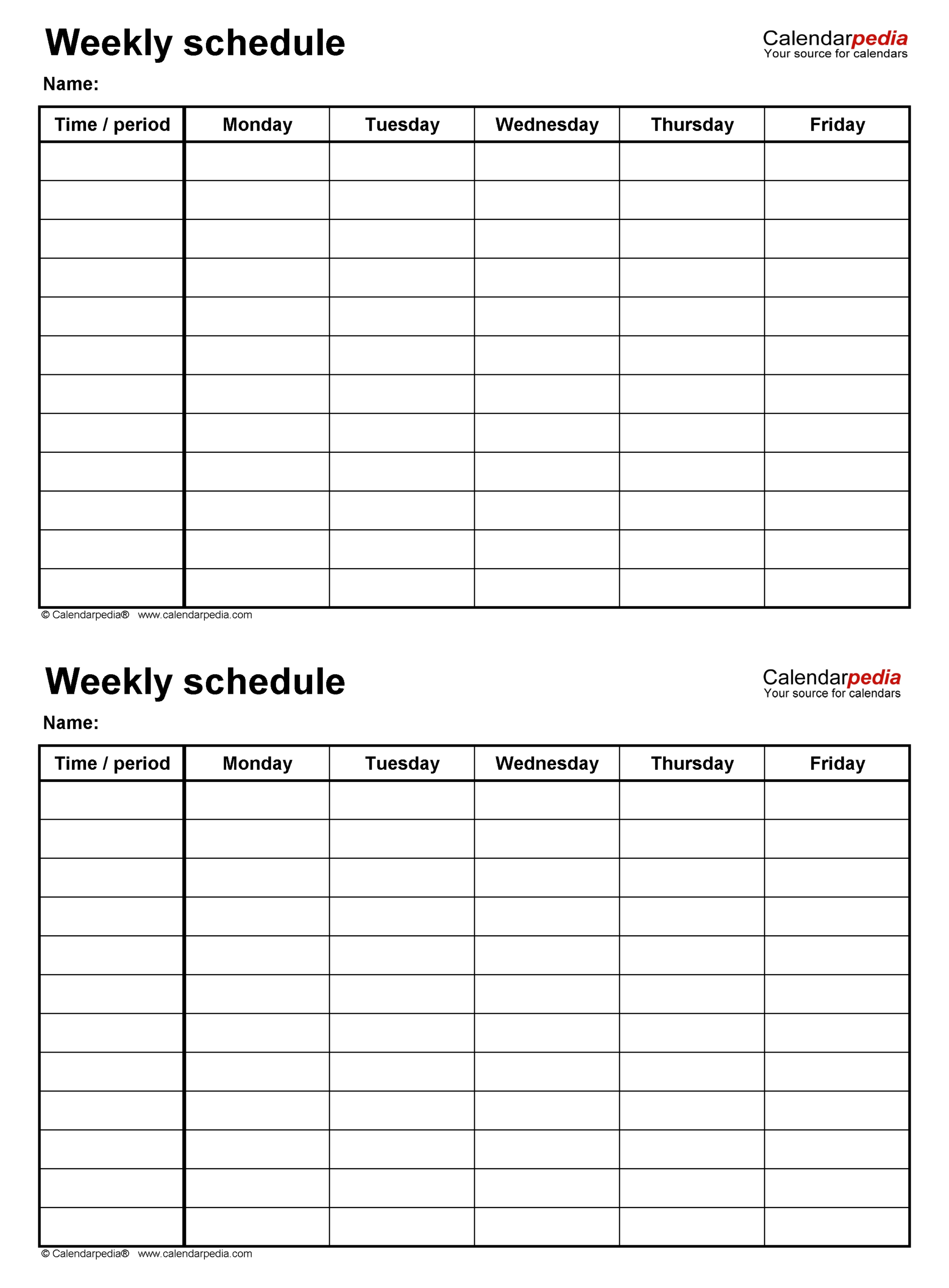Universal 2 Week Time Sheet Printable | Get Your Calendar with Two Week Calendar Printable