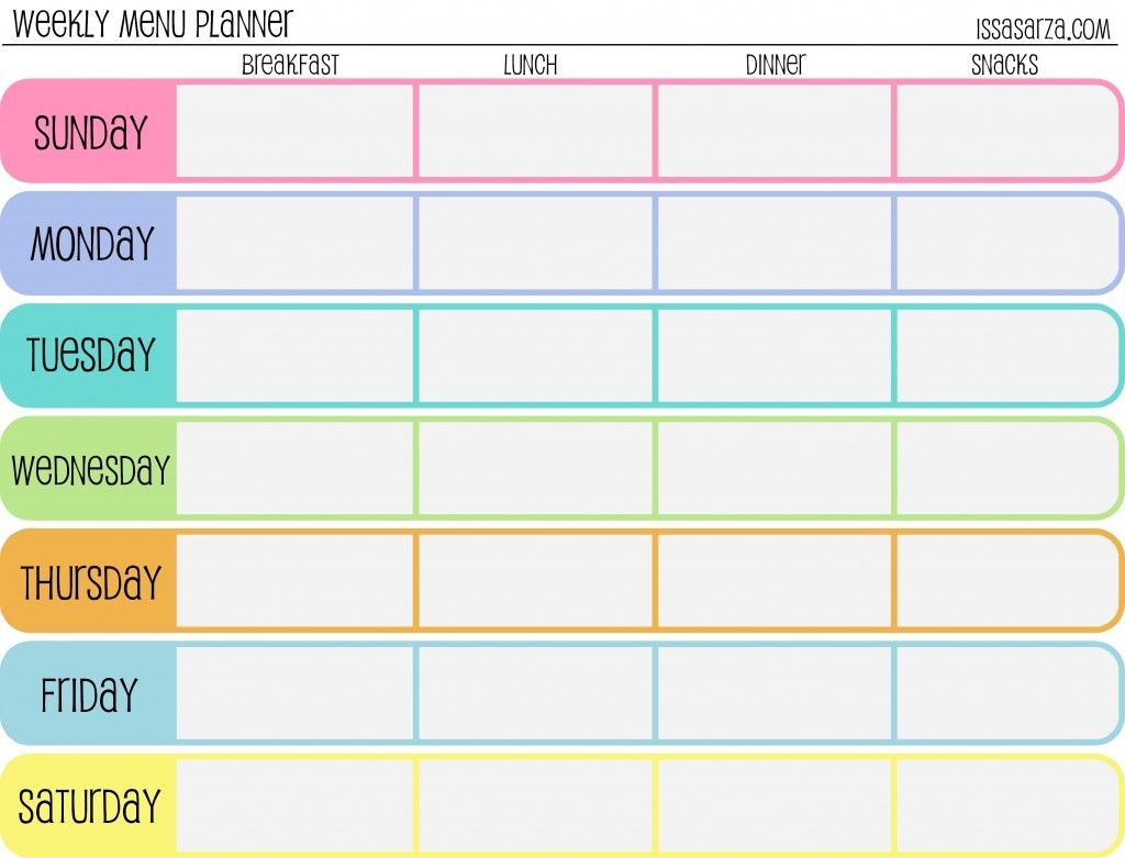 Weekly Calendar Fill In inside Fill In Calendar