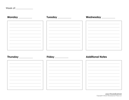 Weekly Calendar Printable inside Two Week Calendar Template Word