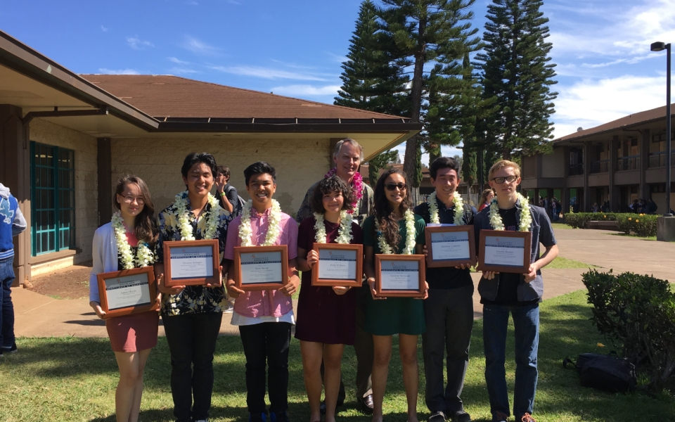 Winning Projects  Maunakea Scholars inside King Kekaulike High School Calendar