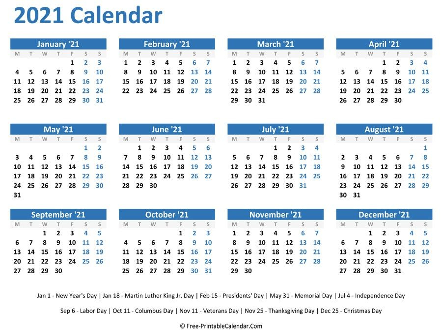 20+ Calendar 2021 To Print  Free Download Printable pertaining to Calendars Printable 2021 Free With Grid Lines