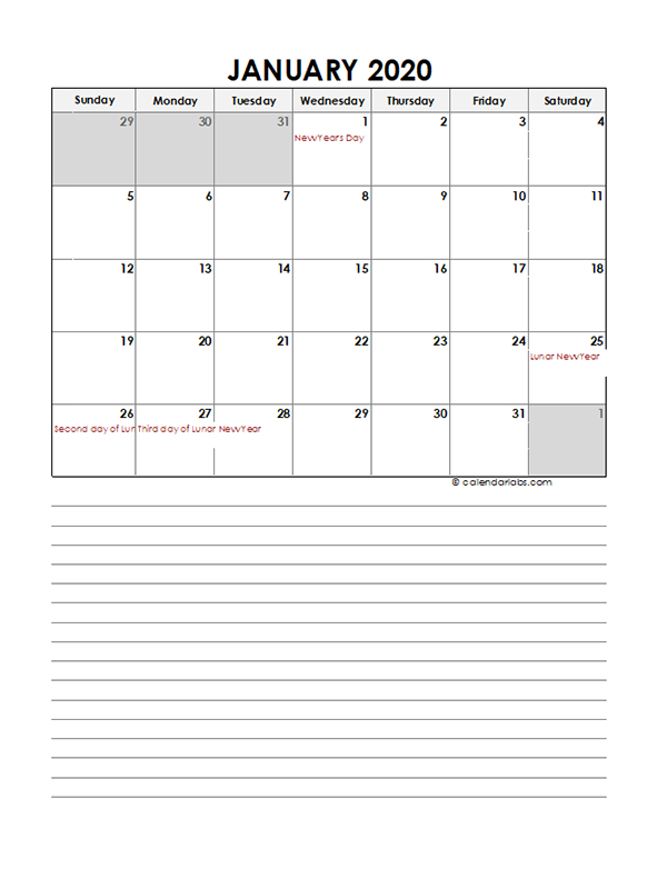 2020 Monthly Hong Kong Calendar Template  Free Printable Templates inside Hong Kong Calendar 2021 Template