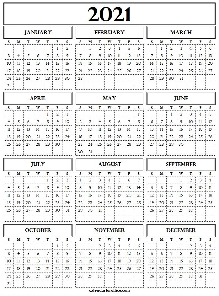 2021 Calendar Excel Format Free  2021 Calendar Year inside 2021 Calendar In Excel Free