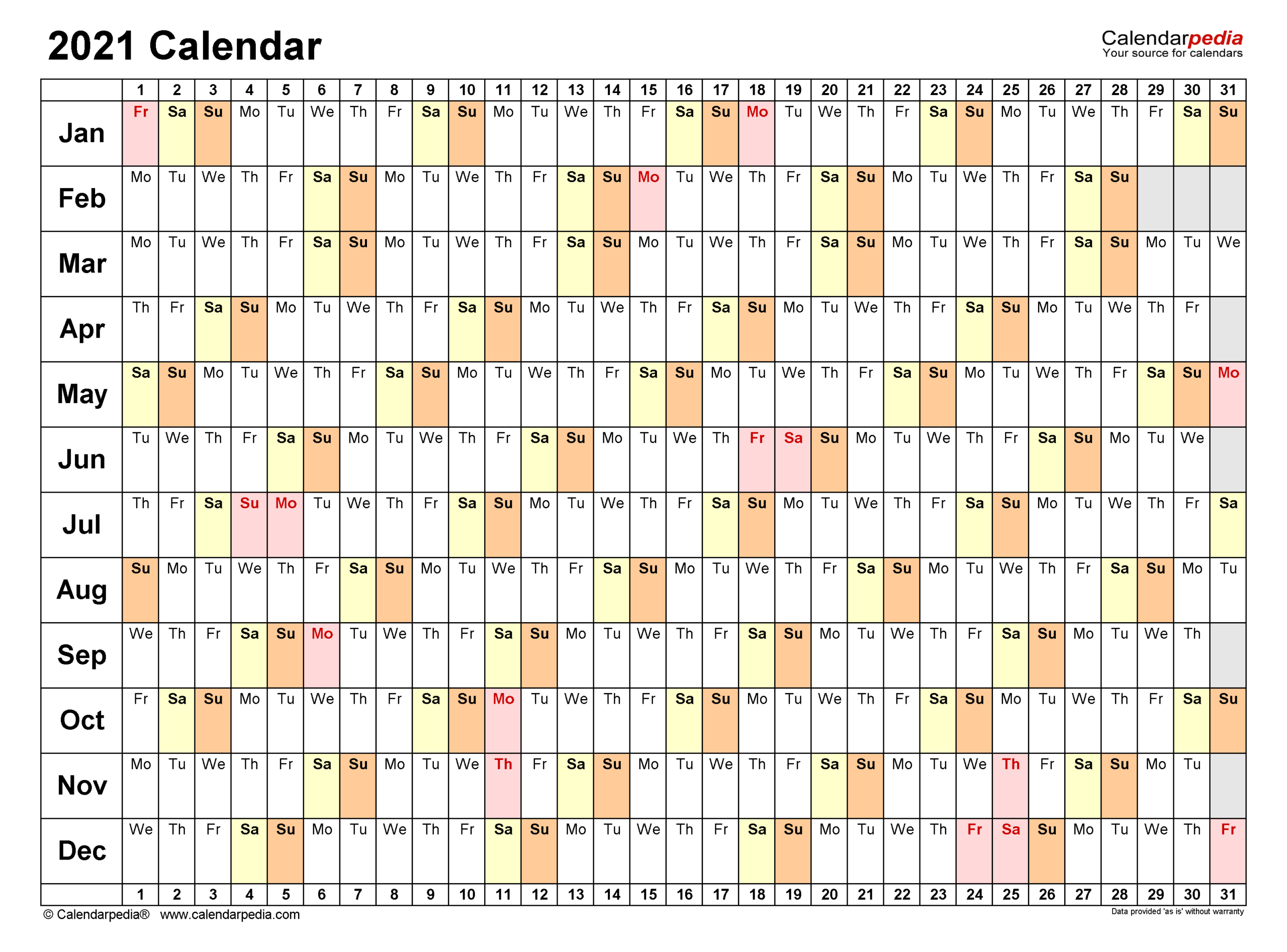 2021 Calendar  Free Printable Excel Templates  Calendarpedia throughout 2021 Calendar In Excel Free