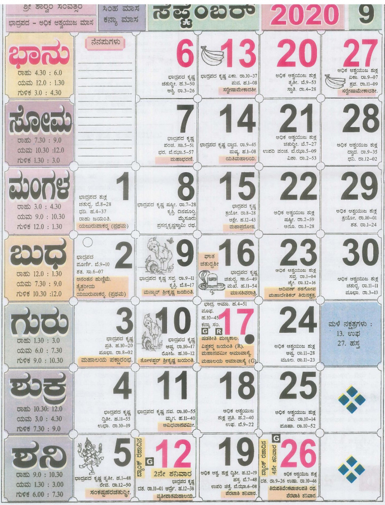 2021 Calendar Kannada  Nexta within Kannada Calendar August 2021