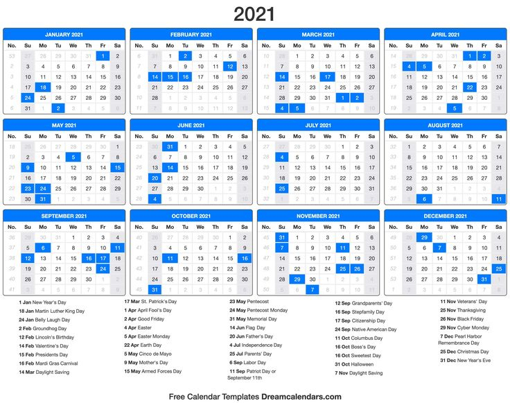 2021 Calendar With Holidays  Dream Calendars | Printable in Free Printable Calendar 2021 3 Month Per Page