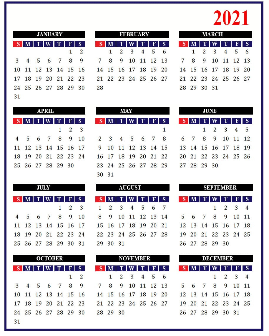 2021 Holidays | Free 2021 Calendar With Holidays intended for Calendar 2021 With Holidays