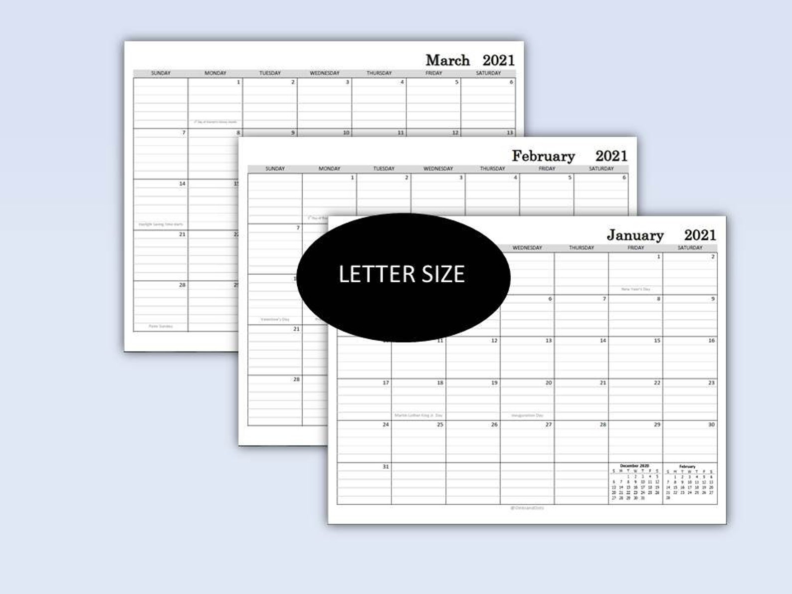 2021 Monthly Calendar Printable Lined Calendar Sunday in 2021 Lined Monthly Calendar Printable