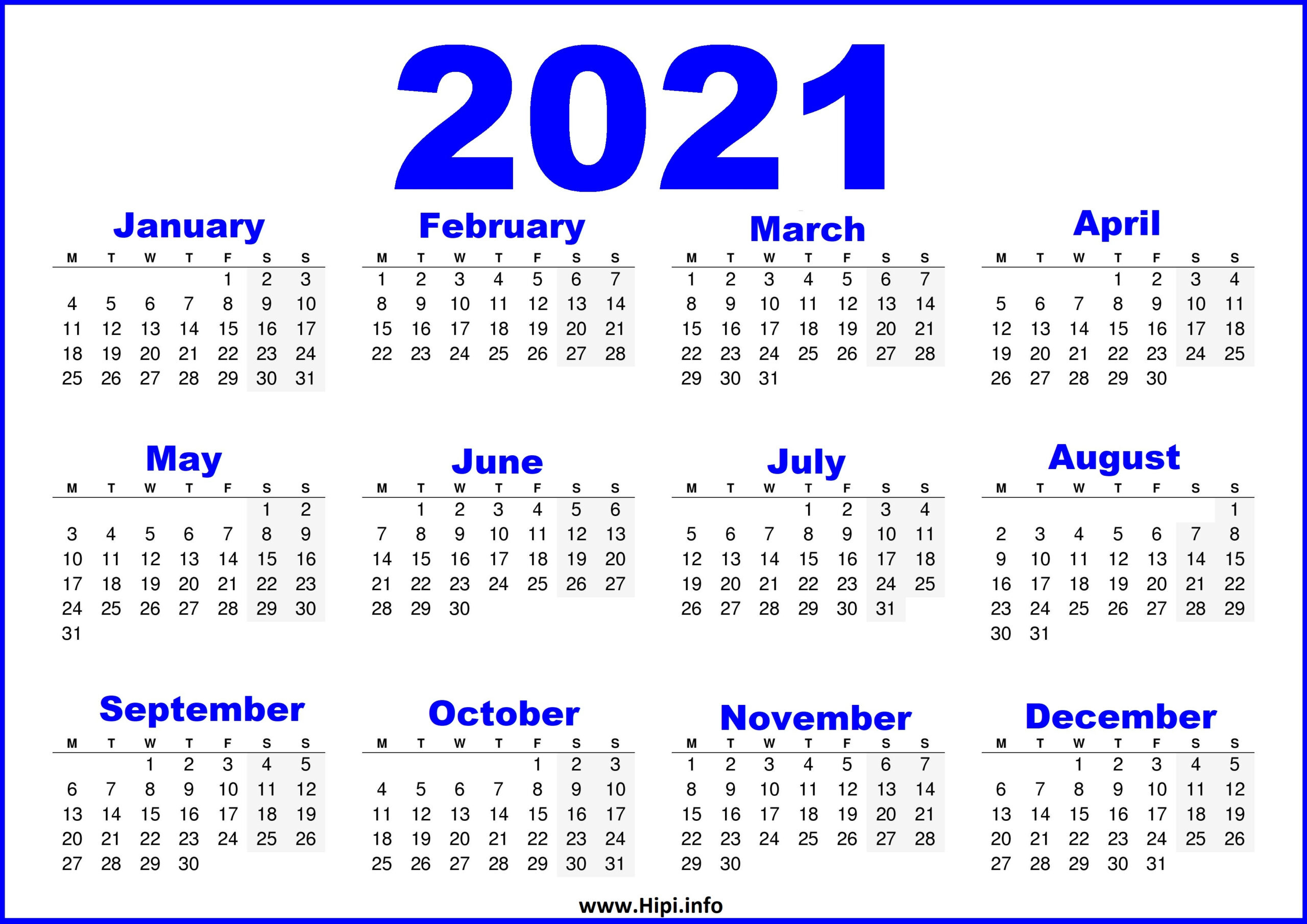 2021 Monthly Calendar Template Excel within 2021 Hong Kong Calendar Excel