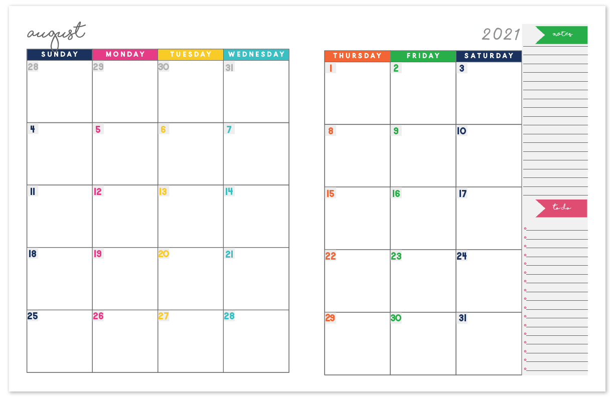 2021 Printable Monthly Calendar With Lines | Calendar intended for 2021 Printable Calendar By Month With Lines