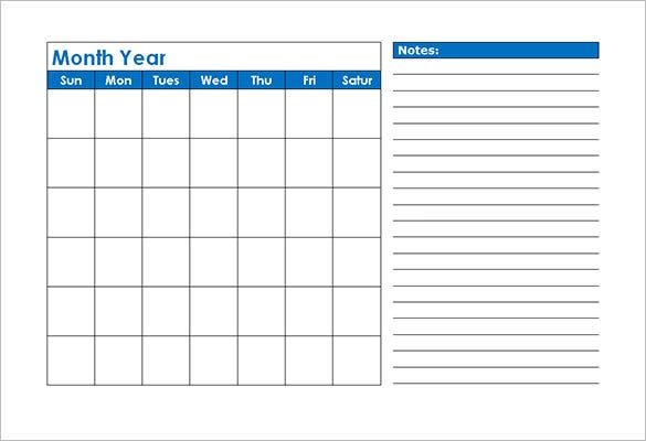 40+ Microsoft Calendar Templates  Free Word, Excel inside Blank Calendar Word Template