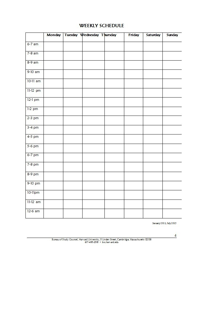 43 Effective Hourly Schedule Templates (Excel &amp; Ms Word) ᐅ intended for Hourly Calendar Template