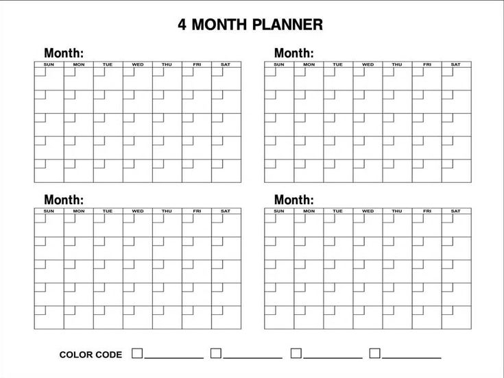 4+Month+Calendar+2016+Printable | Free Calendar Template within 4 Month Blank Calendar