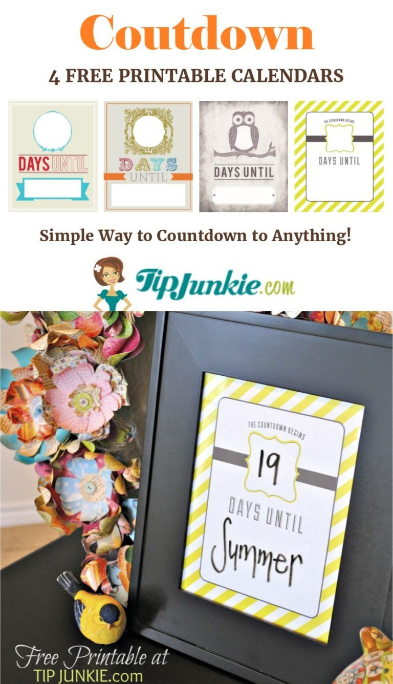 6 Musthave Printable Calendars For June [Free with 6 Week Countdown Calendar