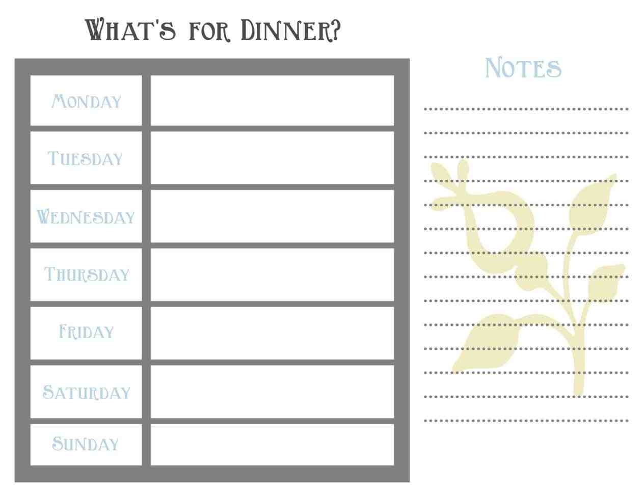 7 Day Weekly Planner Template Printable | Calendar for 7 Day Calendar Printable