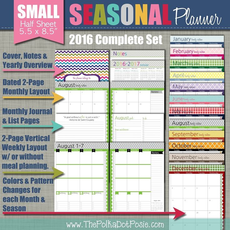 8.5 X 5.5 Calendar Template Free | Small Planner, Planner in 5.5 X 8.5 Calendar Printable