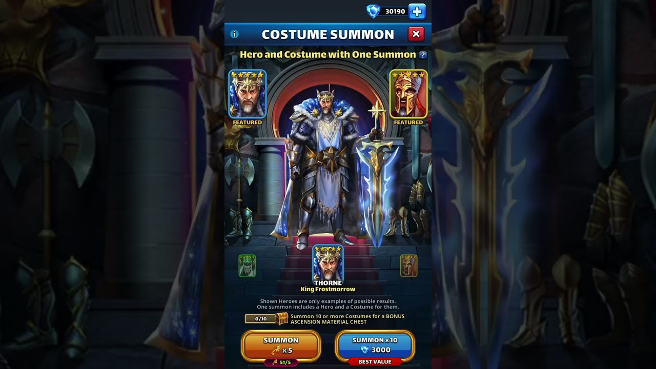 90 Costume Chamber Summons  September 2021  Empires And within Empires And Puzzles September Events