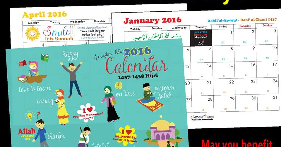 A Crafty Arab: Islamic Calendar 201614371438 {Free for Islamic Calendar 1438