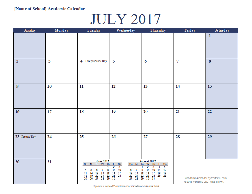 Academic Calendar Templates For 20212022 throughout Yearly Calendar Template Google Sheets