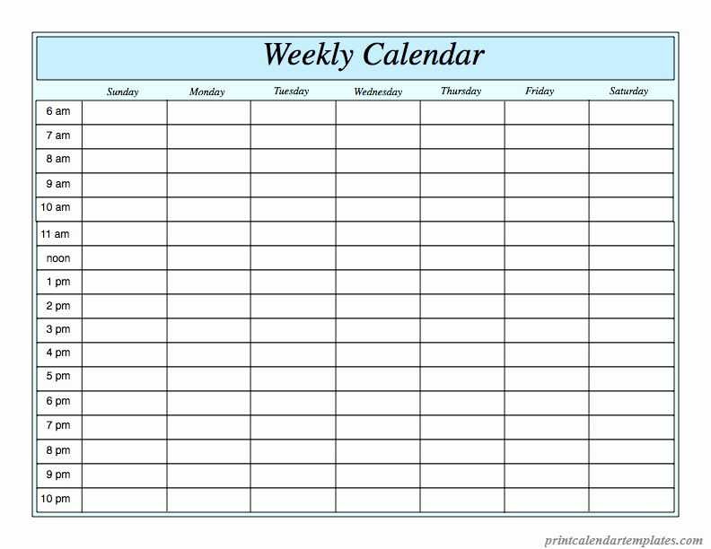 Agenda With Time Slots Luxury Free Printable Weekly throughout Weekly Planner With Time Slots Printable