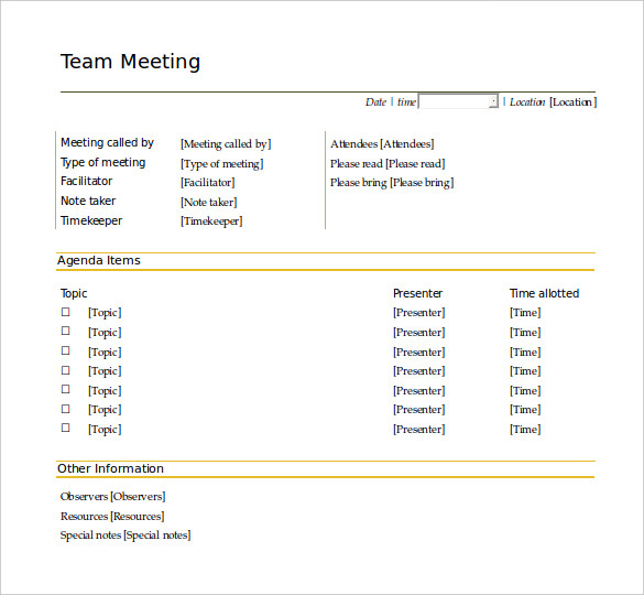 Agenda With Time Slots Template  Missyellow pertaining to Appointment Time Slots Template