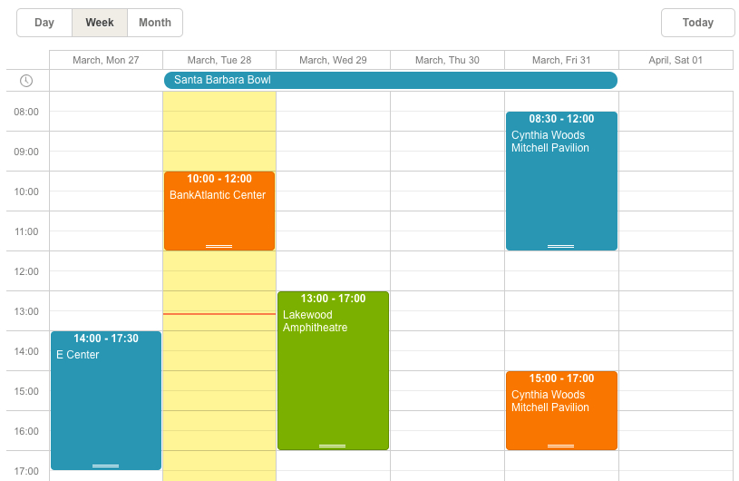 Asp Eventbooking Calendar  Scheduler within Asp.net Mvc Multi Calendar