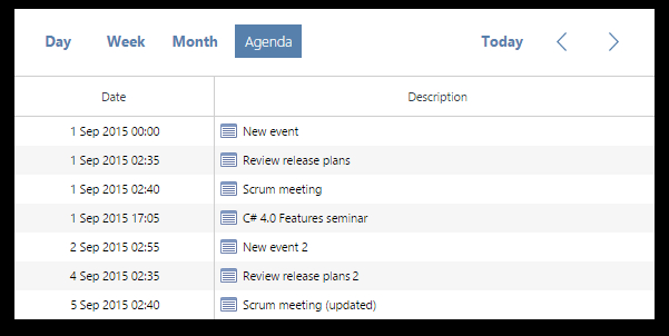 Asp Scheduler Control | Event Calendar For Asp Mvc for Asp.net Mvc Multi Calendar