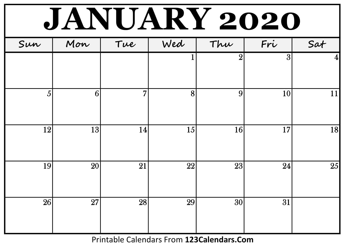 Blank Calander 2020 Fill In  Calendar Inspiration Design for Blank Fill In Calendar